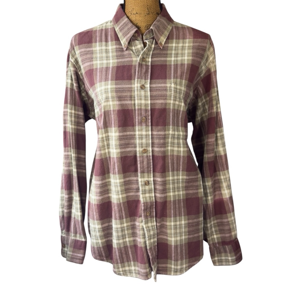 Backpacker Sportswear multi-colored plaid button down shirt Women’s XL |ab7